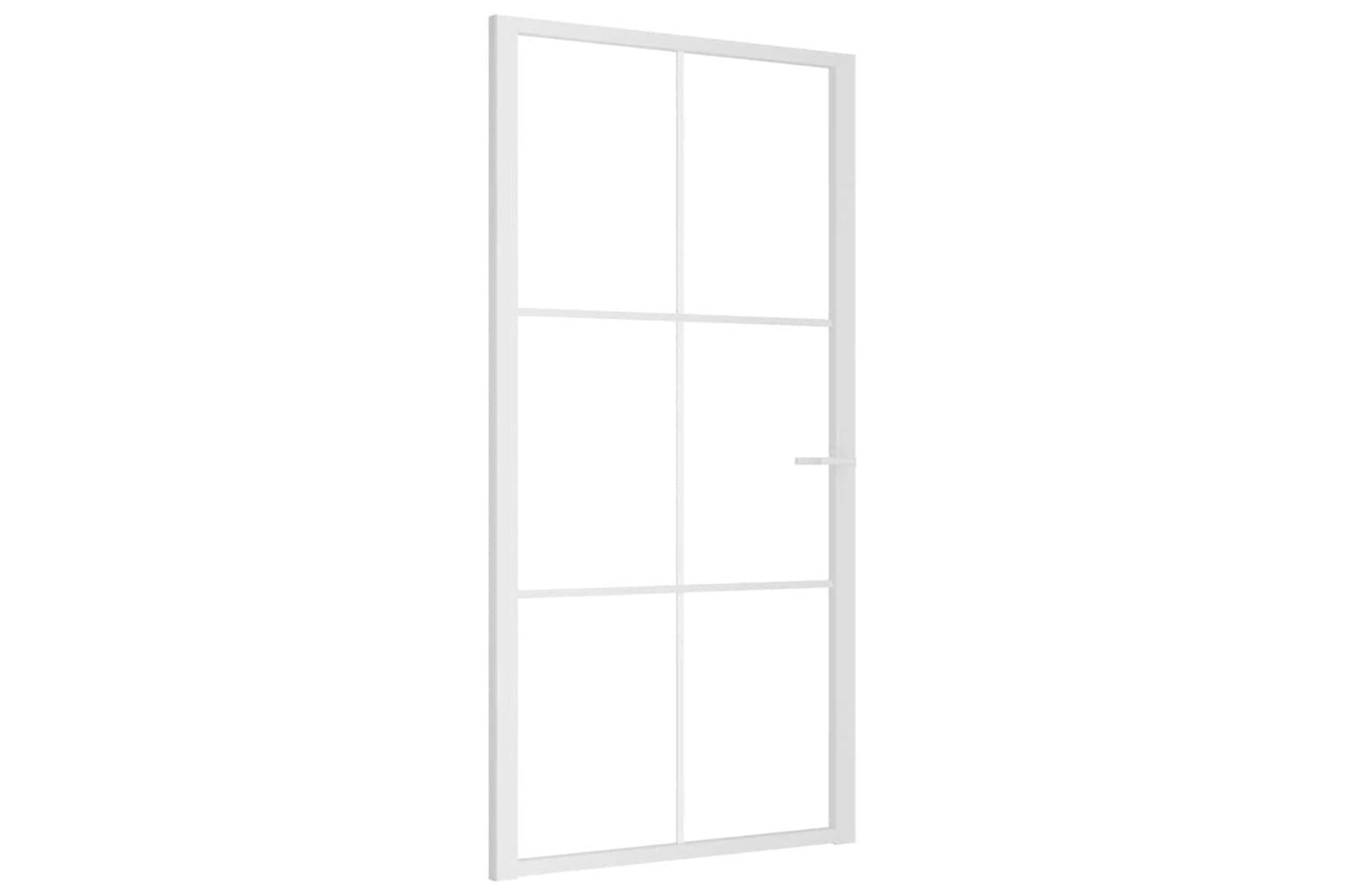 vidaXL 350575 Interior Door 102.5x201.5cm White Esg Glass And Aluminium