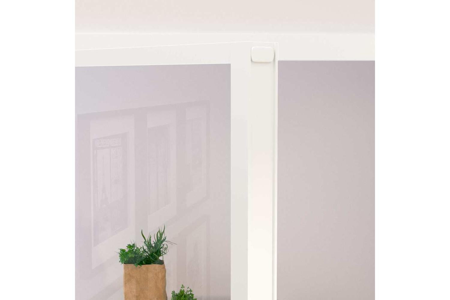 vidaXL 153670 Interior Door White 76x201.5cm Tempered Glass&aluminium Slim-5