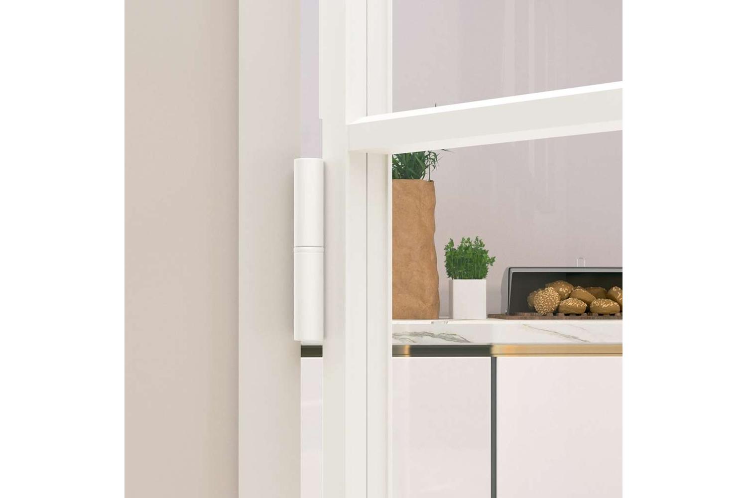 vidaXL 153670 Interior Door White 76x201.5cm Tempered Glass&aluminium Slim-6
