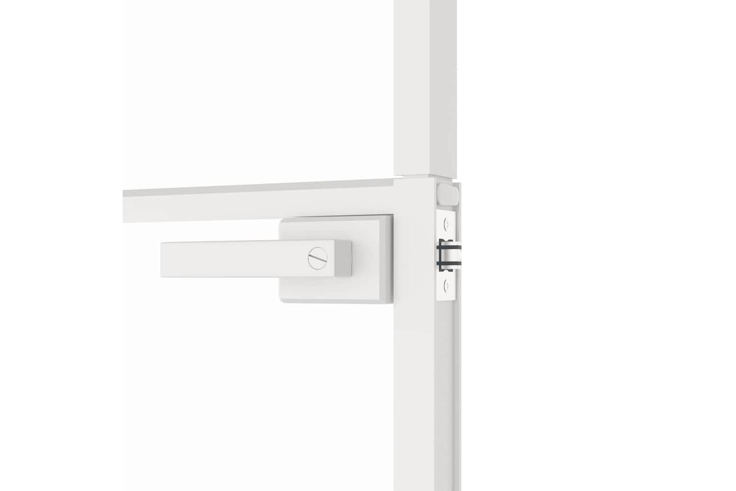 vidaXL 153670 Interior Door White 76x201.5cm Tempered Glass&aluminium Slim-7