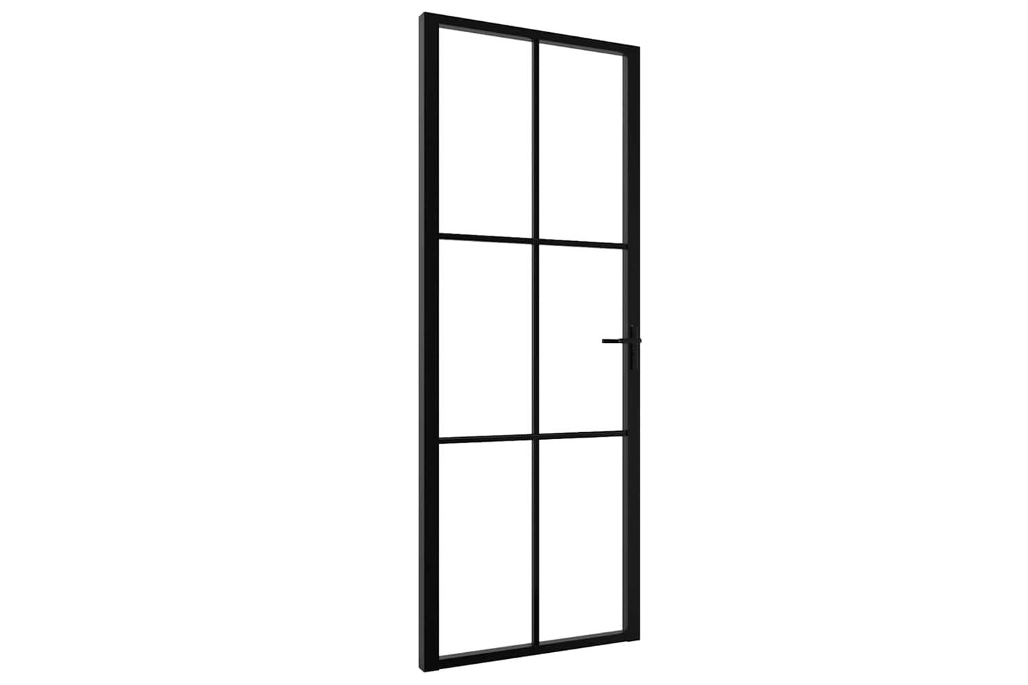 vidaXL 151202 Interior Door | Black & Transparent