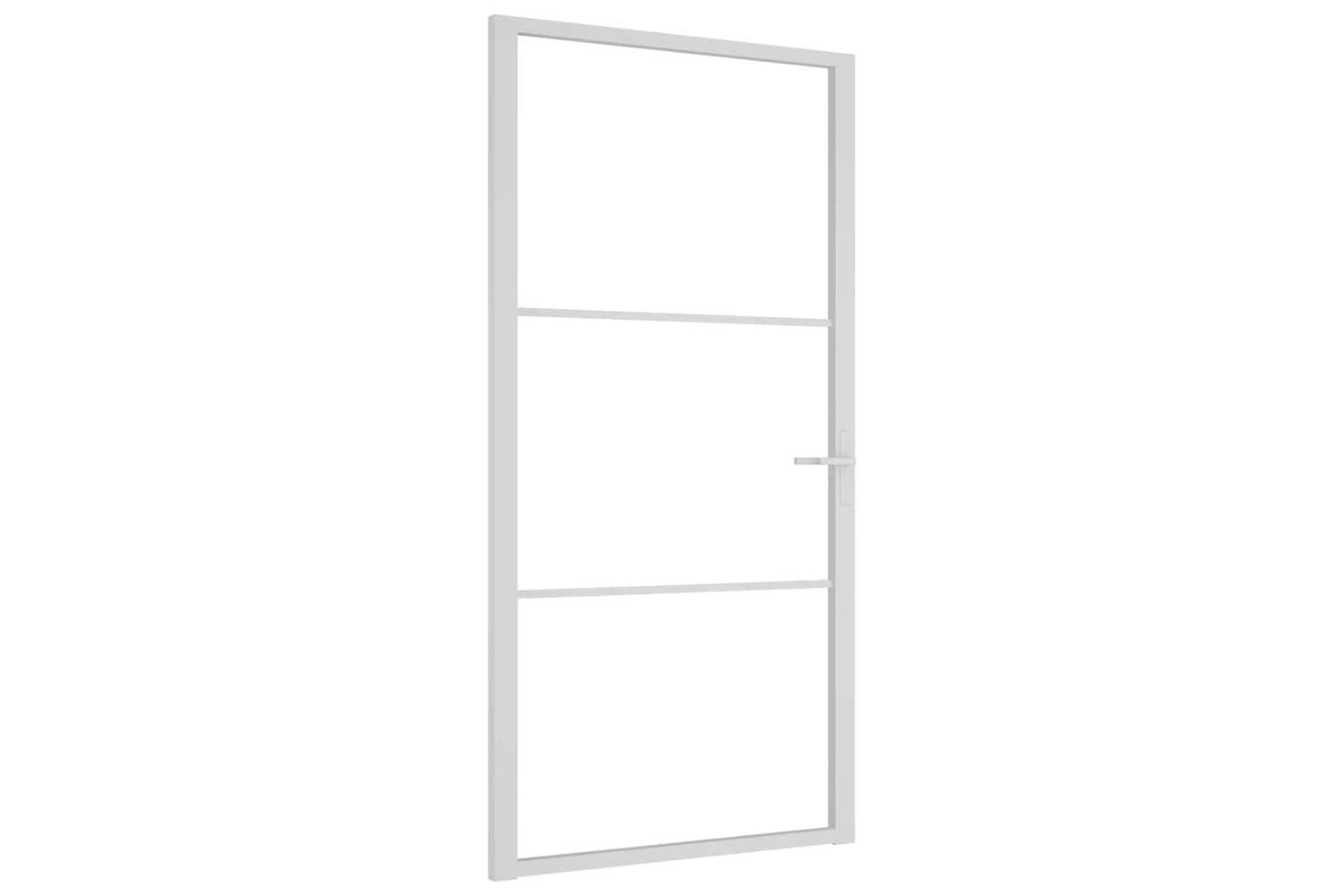vidaXL 350571 Interior Door 102.5x201.5cm White Esg Glass And Aluminium