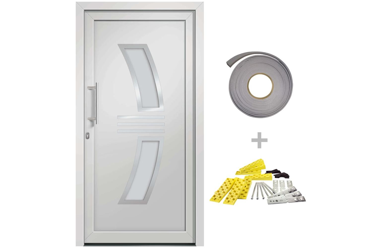 vidaXL 3057561 Front Door White 98x200cm