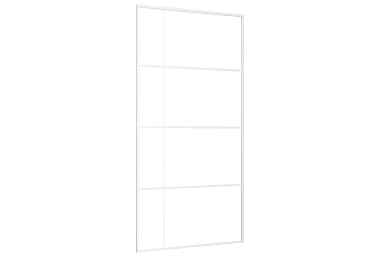 Vidaxl 151688 Sliding Door Esg Glass And Aluminium 102.5x205 Cm White