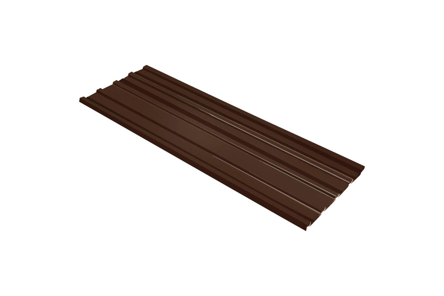 Vidaxl 145721 Roof Panels 12 Pcs Galvanised Steel Brown