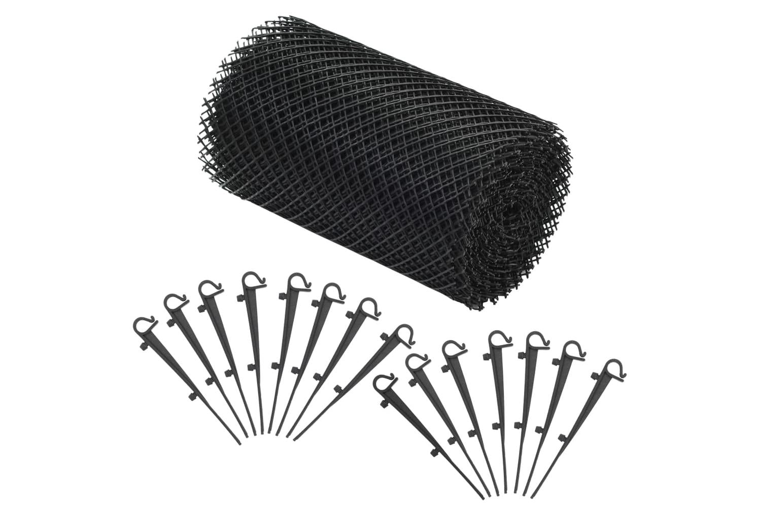 vidaXL 143895 4 Piece Gutter Mesh With Clips Hdpe 1.08 ÃƒÂƒÃ‚ÂžÃ‚Â¡