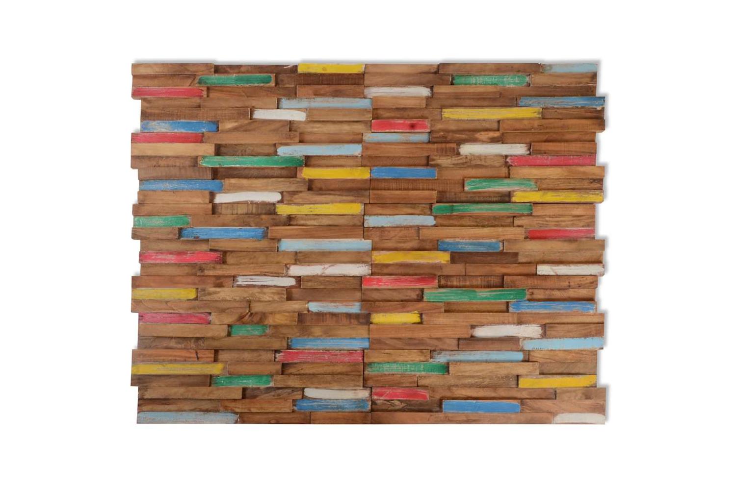 Vidaxl Wall Cladding Panels 10 Pcs 1.03 MÂ² Solid Teak Wood