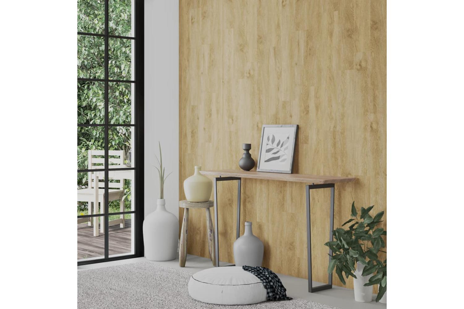 Vidaxl Wall Panels Wood Look Brown Pvc 2.06 MÂ²-3