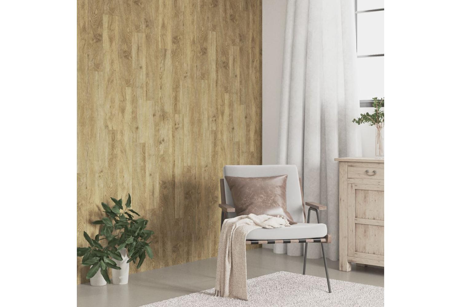 Vidaxl Wall Panels Wood Look Brown Pvc 2.06 MÂ²-4