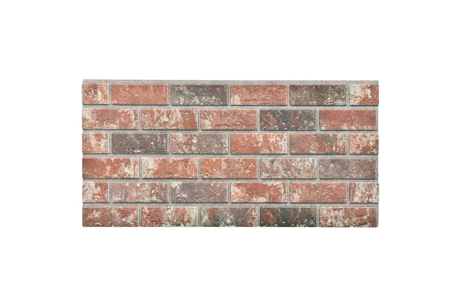 Vidaxl 332922 3d Wall Panels With Dark Brown & Grey Brick Design 10 Pcs Eps-5