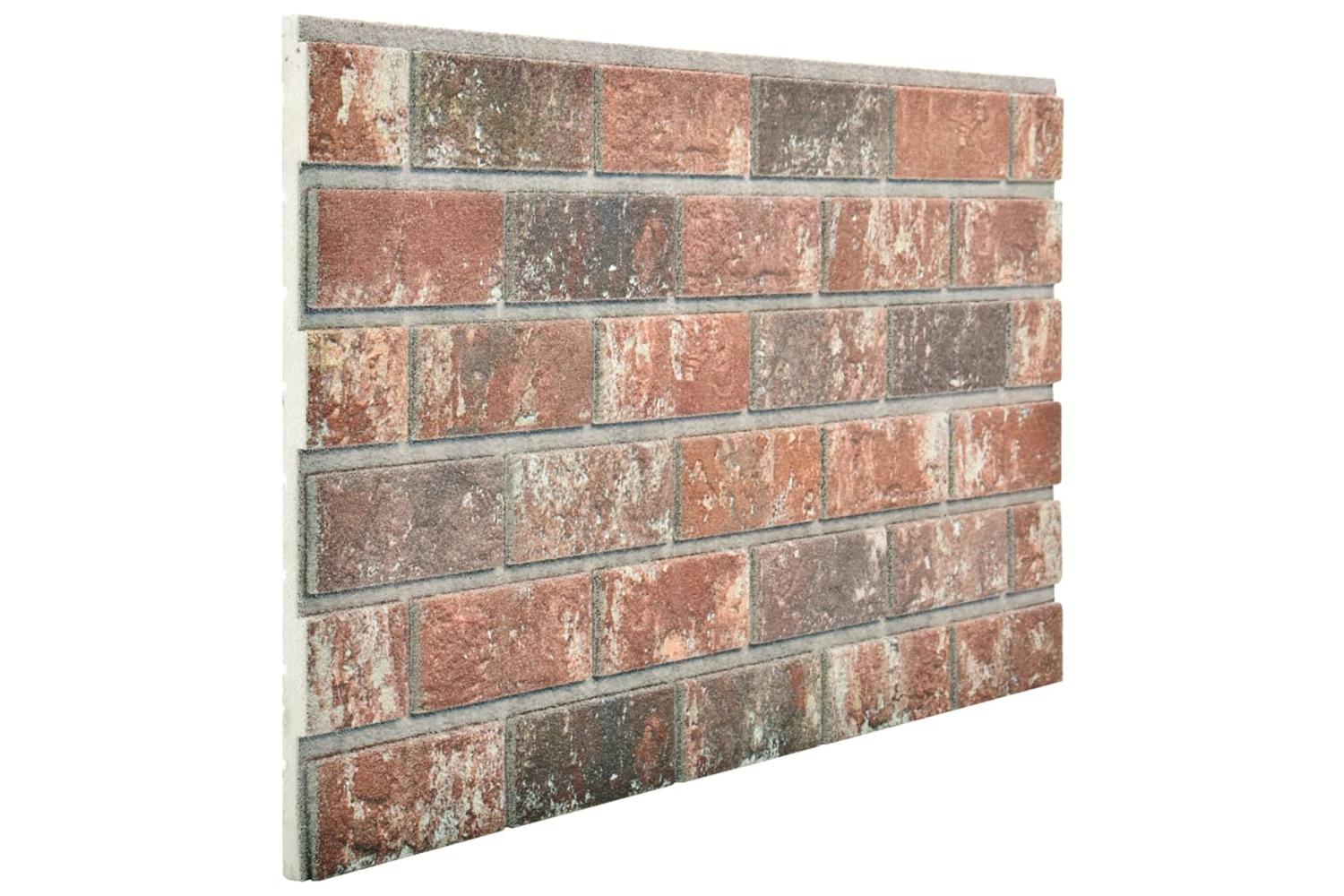 Vidaxl 332922 3d Wall Panels With Dark Brown & Grey Brick Design 10 Pcs Eps-6