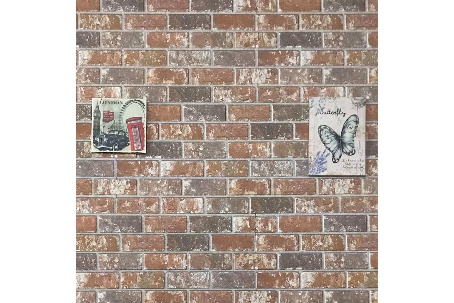 Vidaxl 332922 3d Wall Panels With Dark Brown & Grey Brick Design 10 Pcs Eps-7