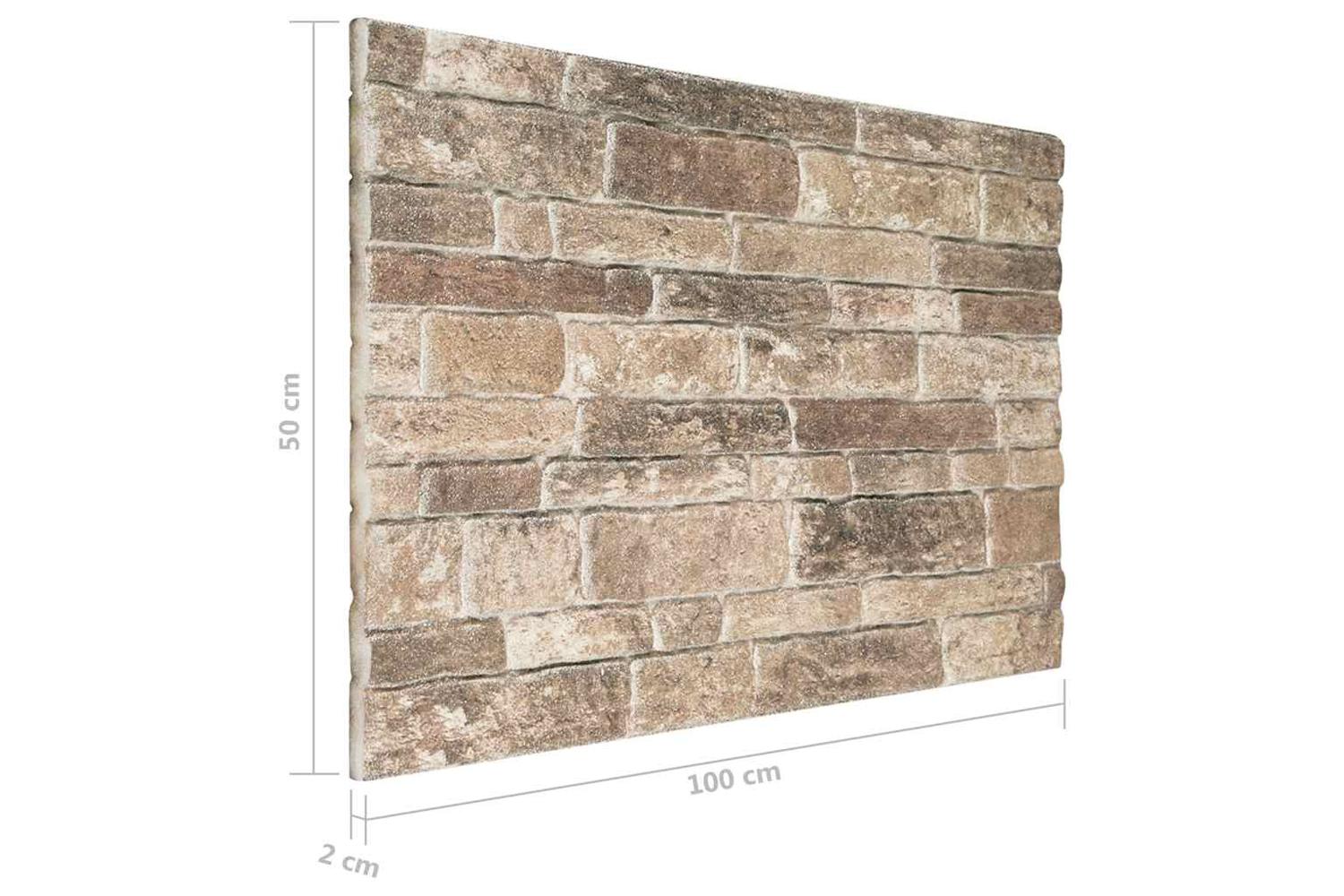 Vidaxl 149585 3d Wall Panels With Multicolour Brick Design 10 Pcs Eps-8