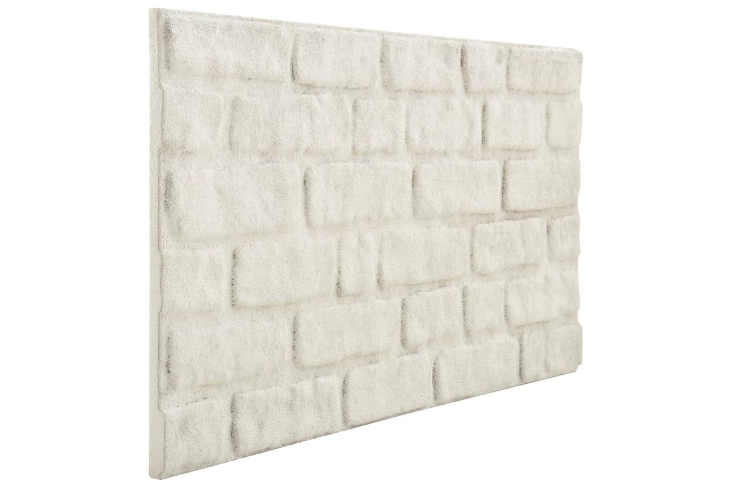 Vidaxl 332927 3d Wall Panels With White Brick Design 10 Pcs Eps-7