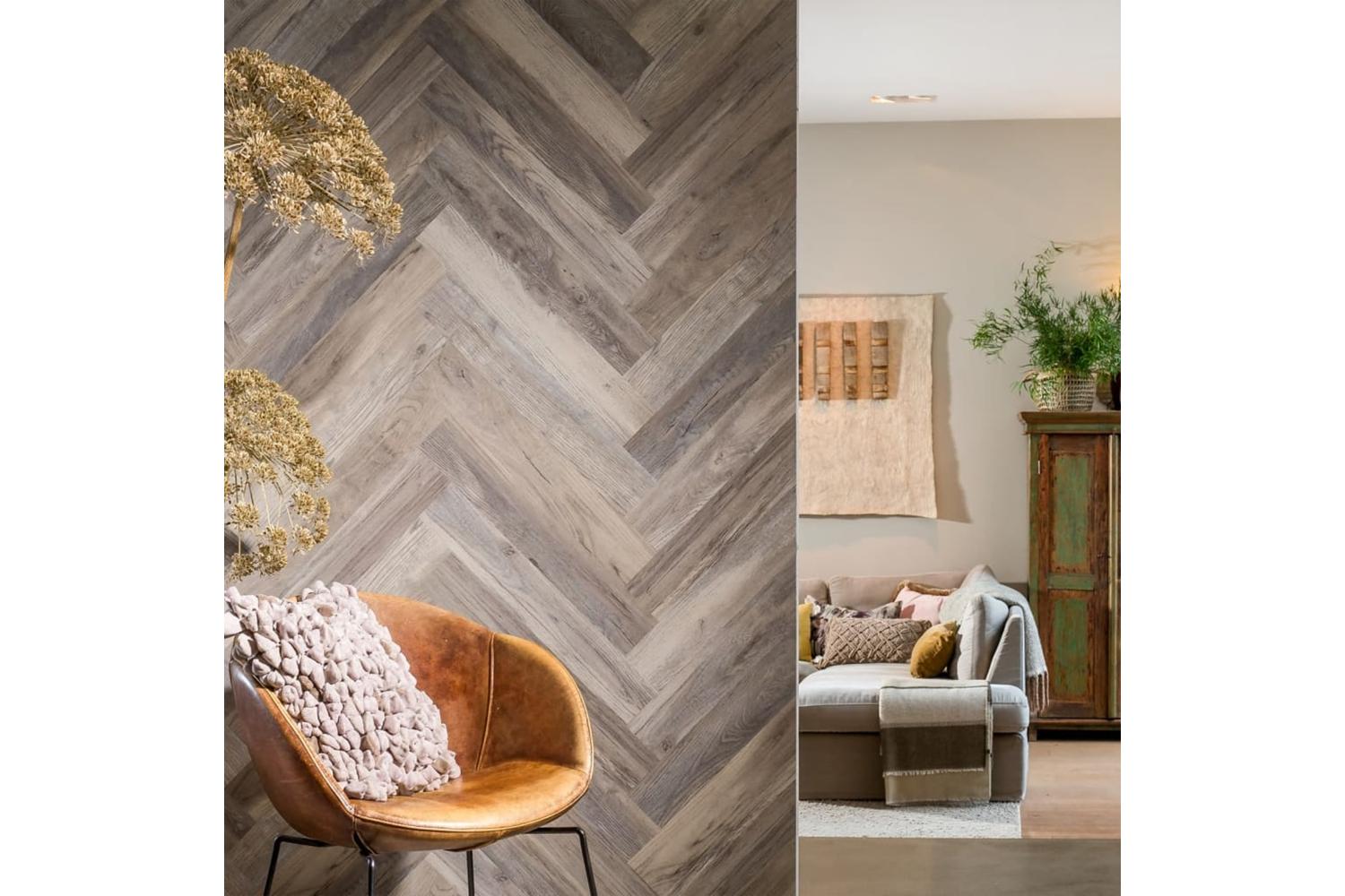 Wallart 442552 Wood Look Planks Barnwood Oak White Wash-2
