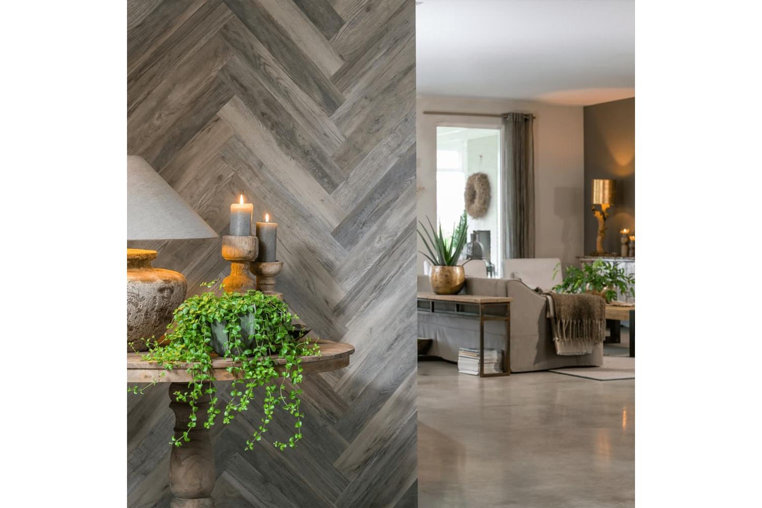 Wallart 442552 Wood Look Planks Barnwood Oak White Wash-5
