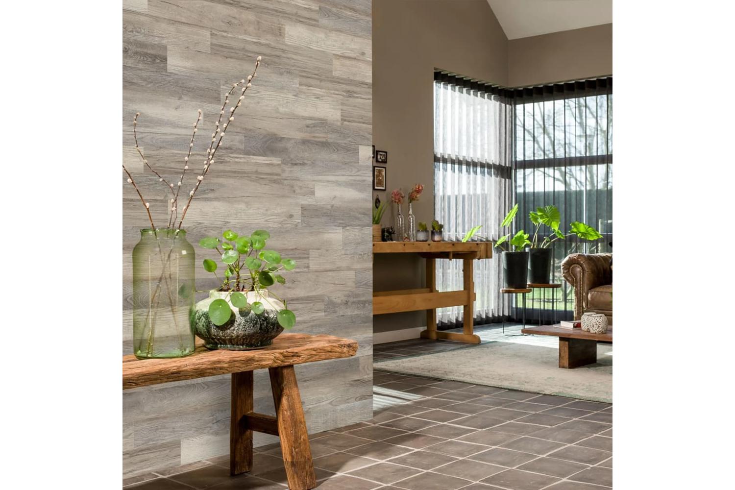 Wallart 442552 Wood Look Planks Barnwood Oak White Wash-6