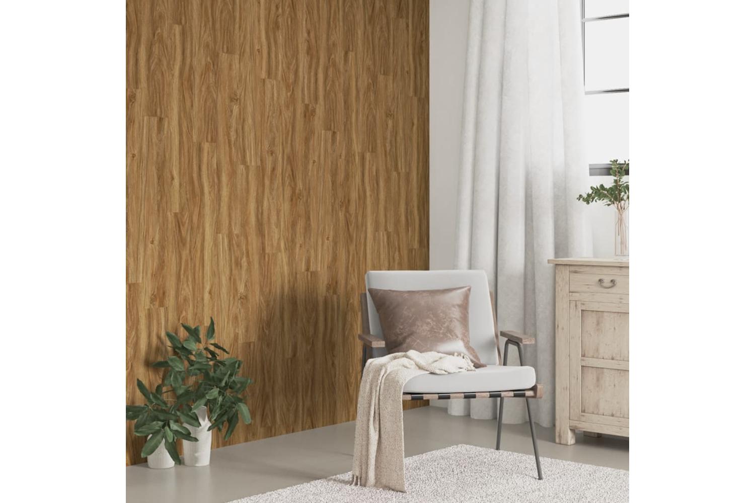 Vidaxl Wall Panels Wood Look Brown Pvc 2.06 MÂ²-4