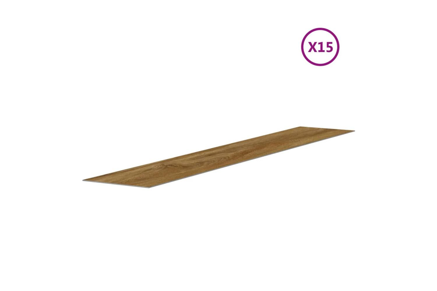 Vidaxl Wall Panels Wood Look Brown Pvc 2.06 MÂ²-5