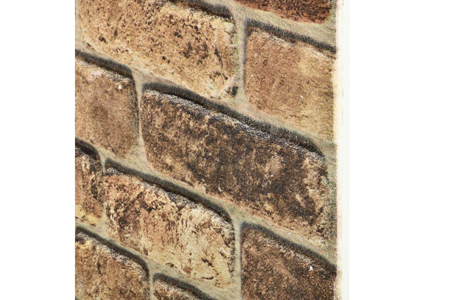 Vidaxl 332926 3d Wall Panels With Dark Sand Brick Design 10 Pcs Eps-3