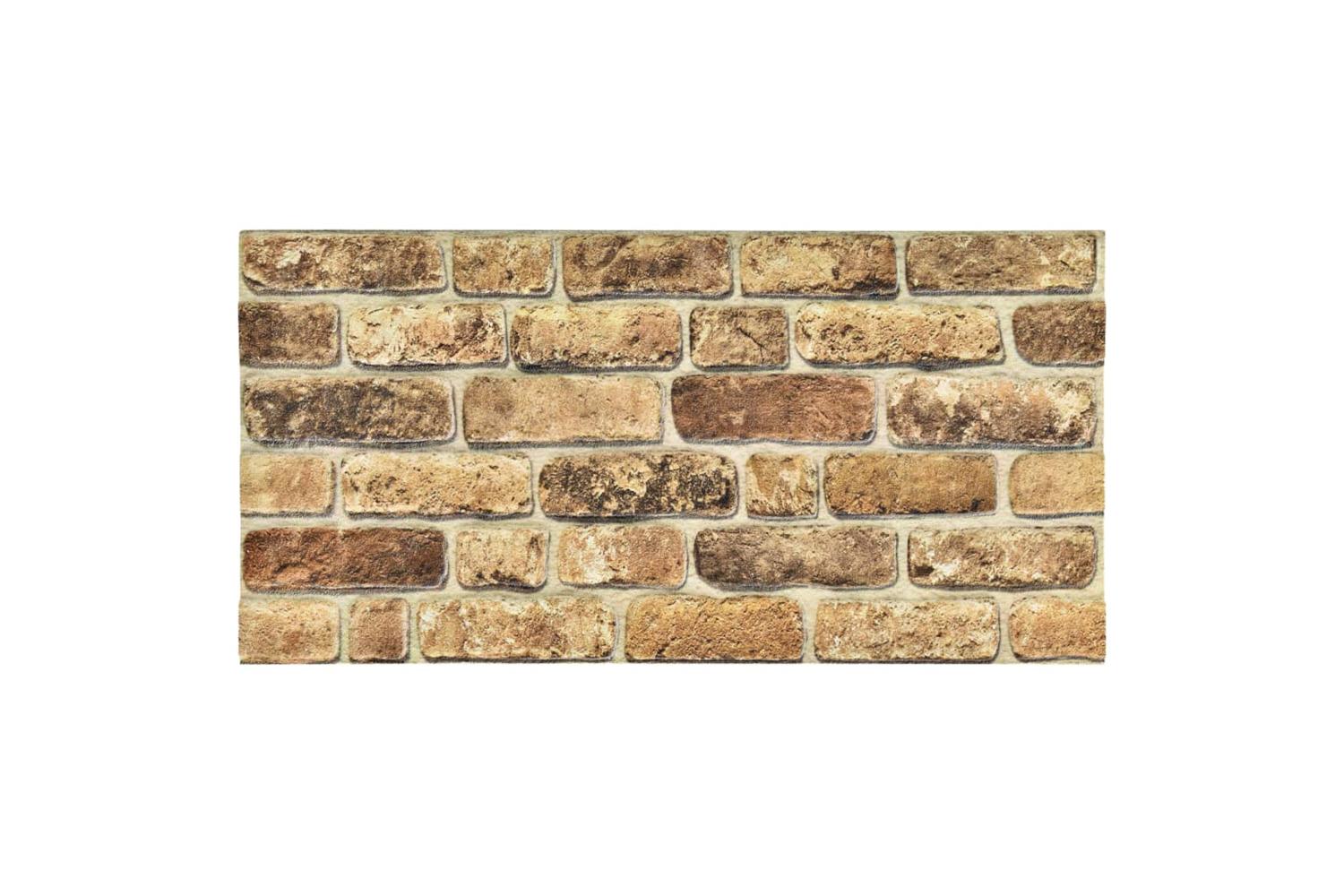 Vidaxl 332926 3d Wall Panels With Dark Sand Brick Design 10 Pcs Eps-5