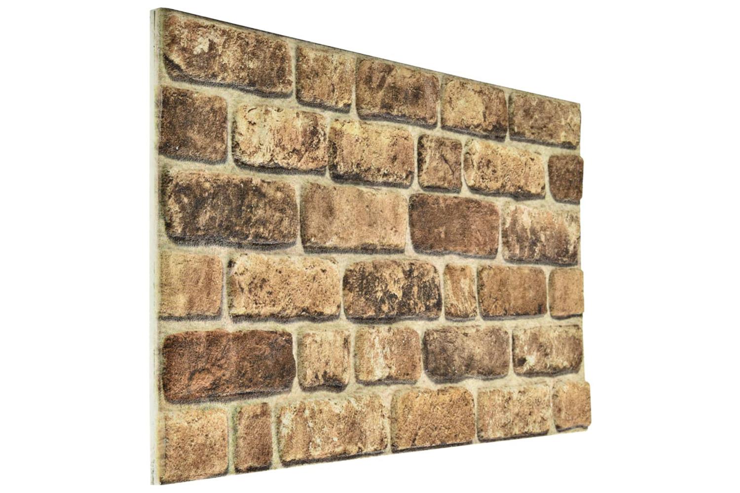 Vidaxl 332926 3d Wall Panels With Dark Sand Brick Design 10 Pcs Eps-6