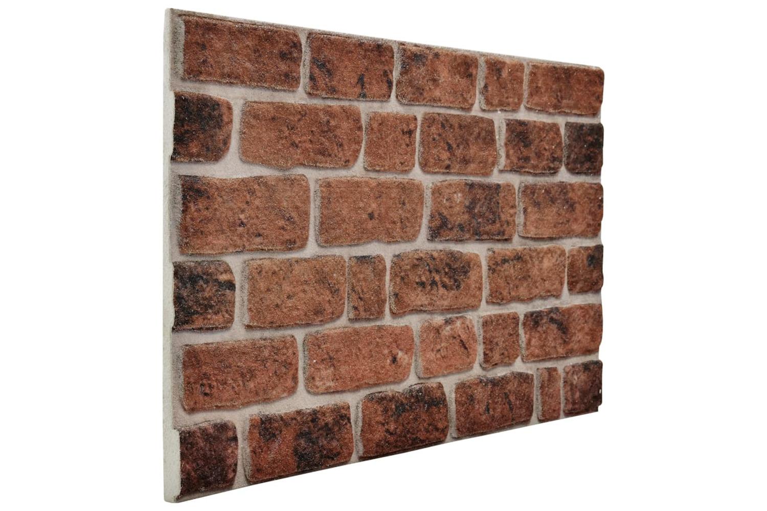 Vidaxl 332923 3d Wall Panels With Dark Brown Brick Design 10 Pcs Eps