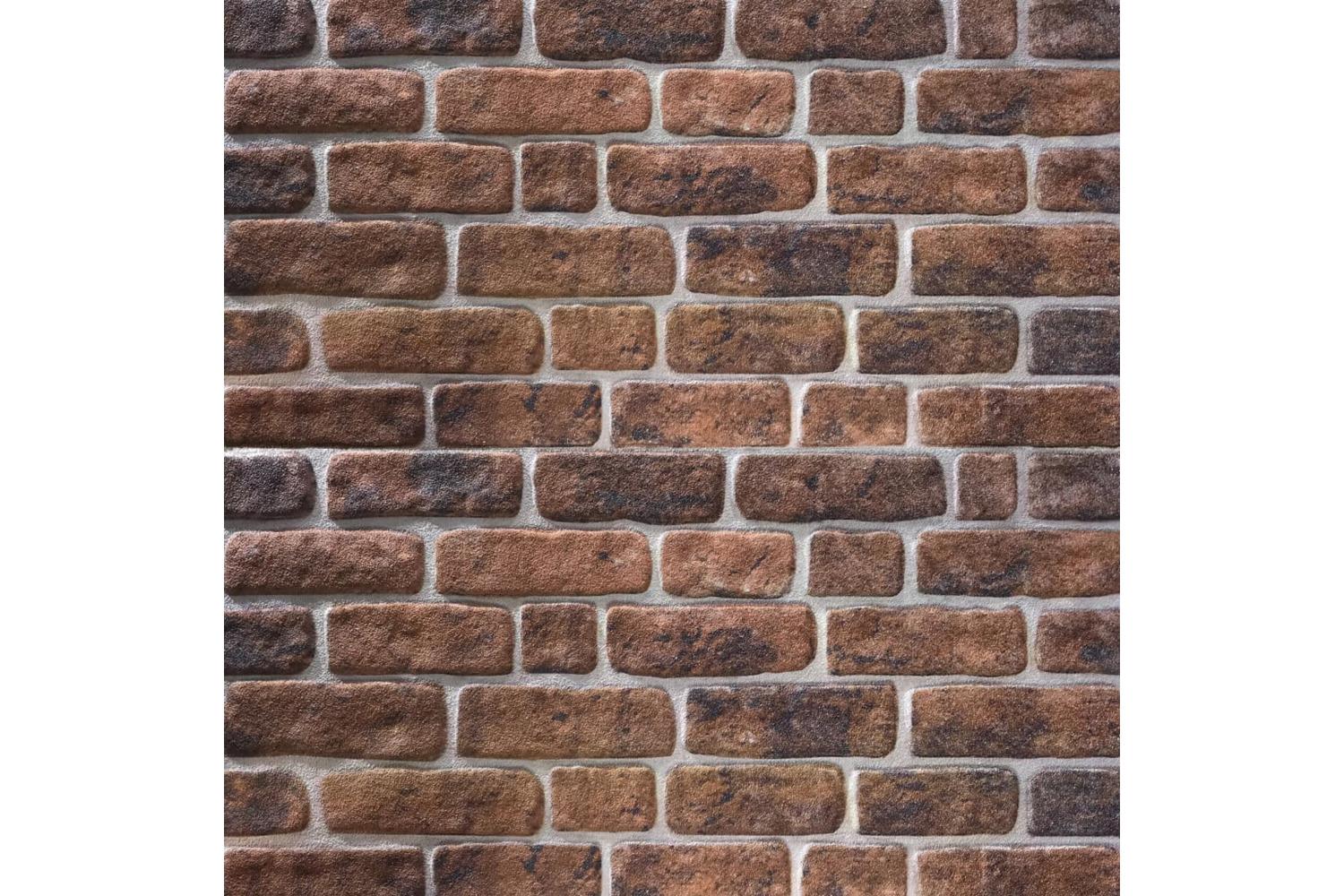 Vidaxl 332923 3d Wall Panels With Dark Brown Brick Design 10 Pcs Eps-3