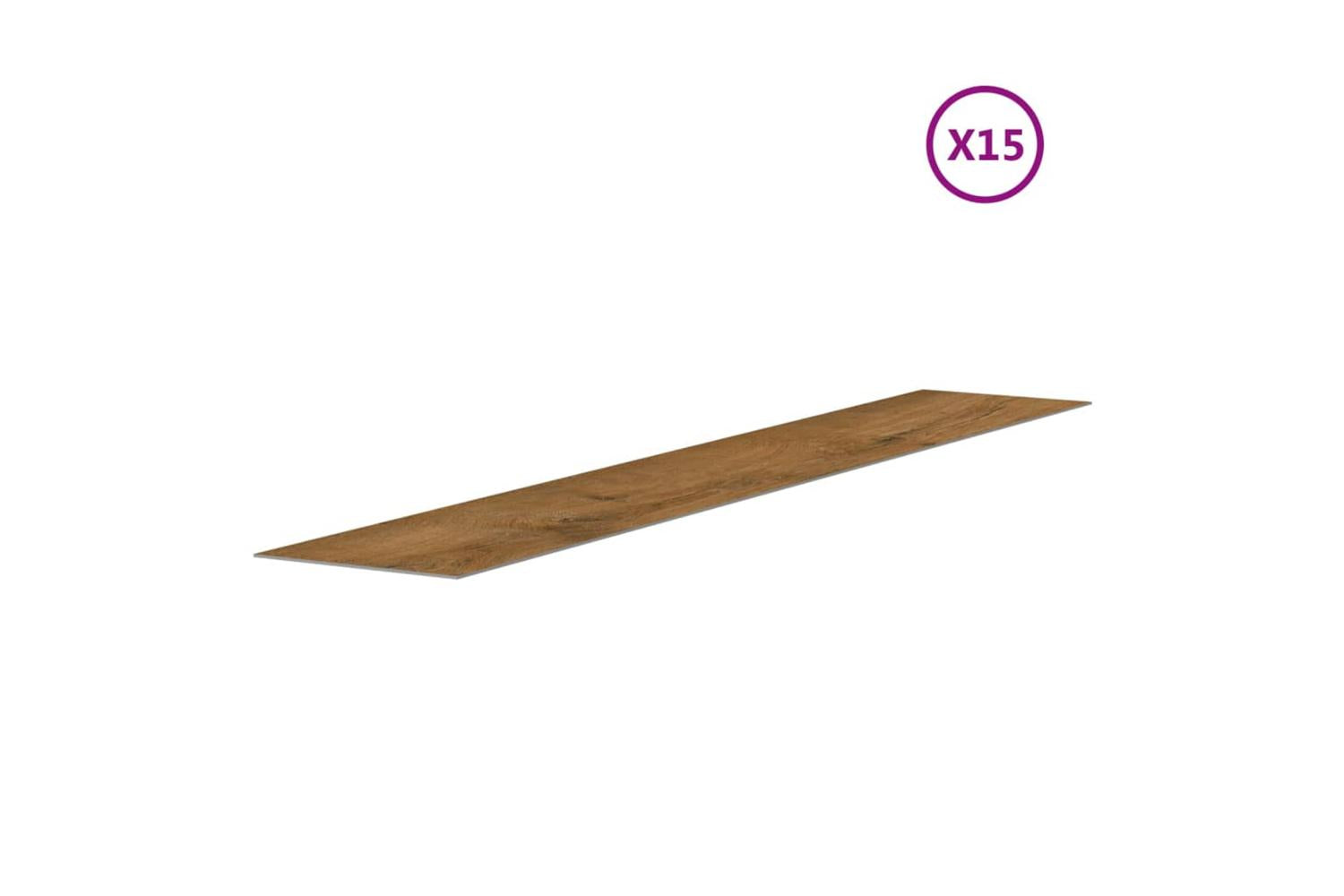 Vidaxl Wall Panels Wood Look Brown Pvc 2.06 MÂ²-5