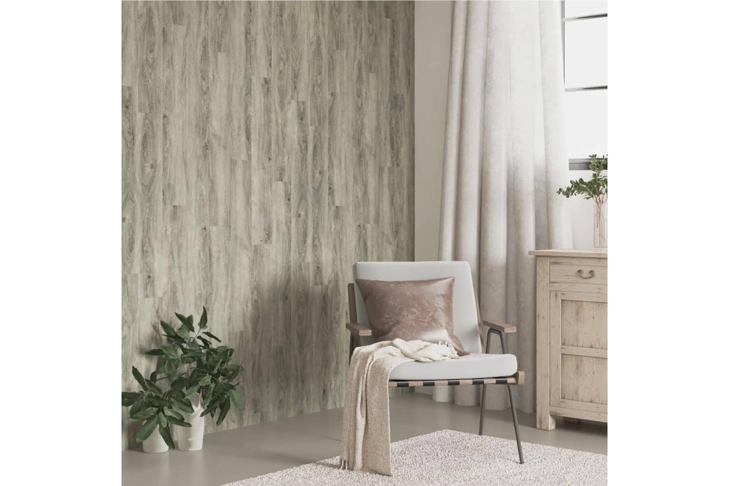 Vidaxl Wall Panels Wood Look Grey Pvc 2.06 MÂ²-5