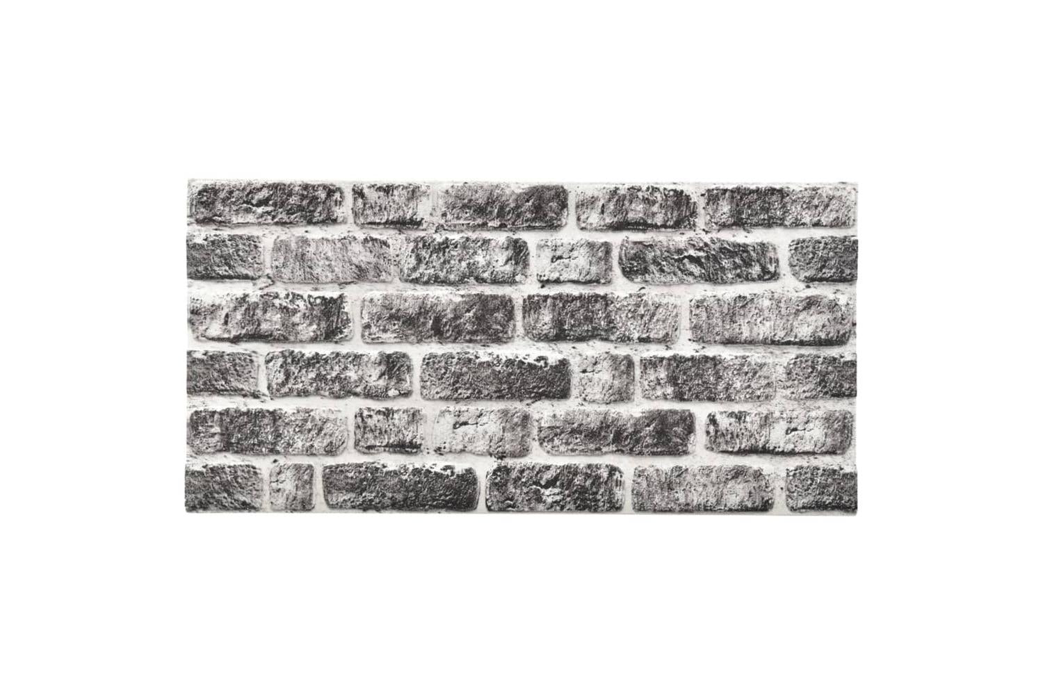 Vidaxl 332925 3d Wall Panels With Dark Grey Brick Design 10 Pcs Eps-5