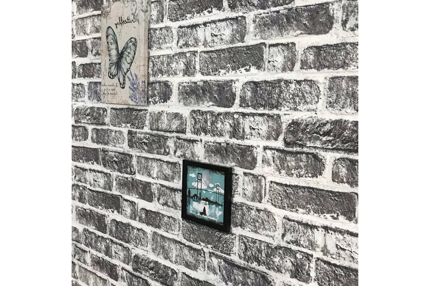 Vidaxl 332925 3d Wall Panels With Dark Grey Brick Design 10 Pcs Eps-7