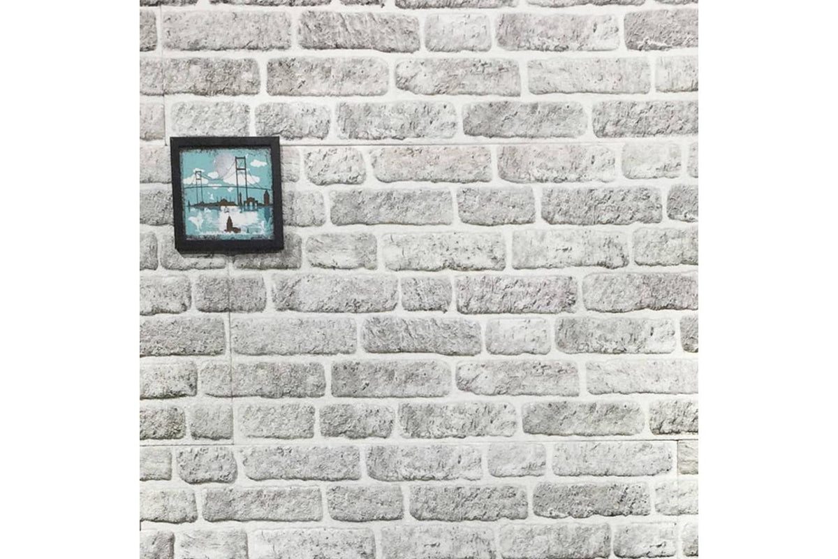 Vidaxl 332924 3d Wall Panels With Light Grey Brick Design 10 Pcs Eps-7