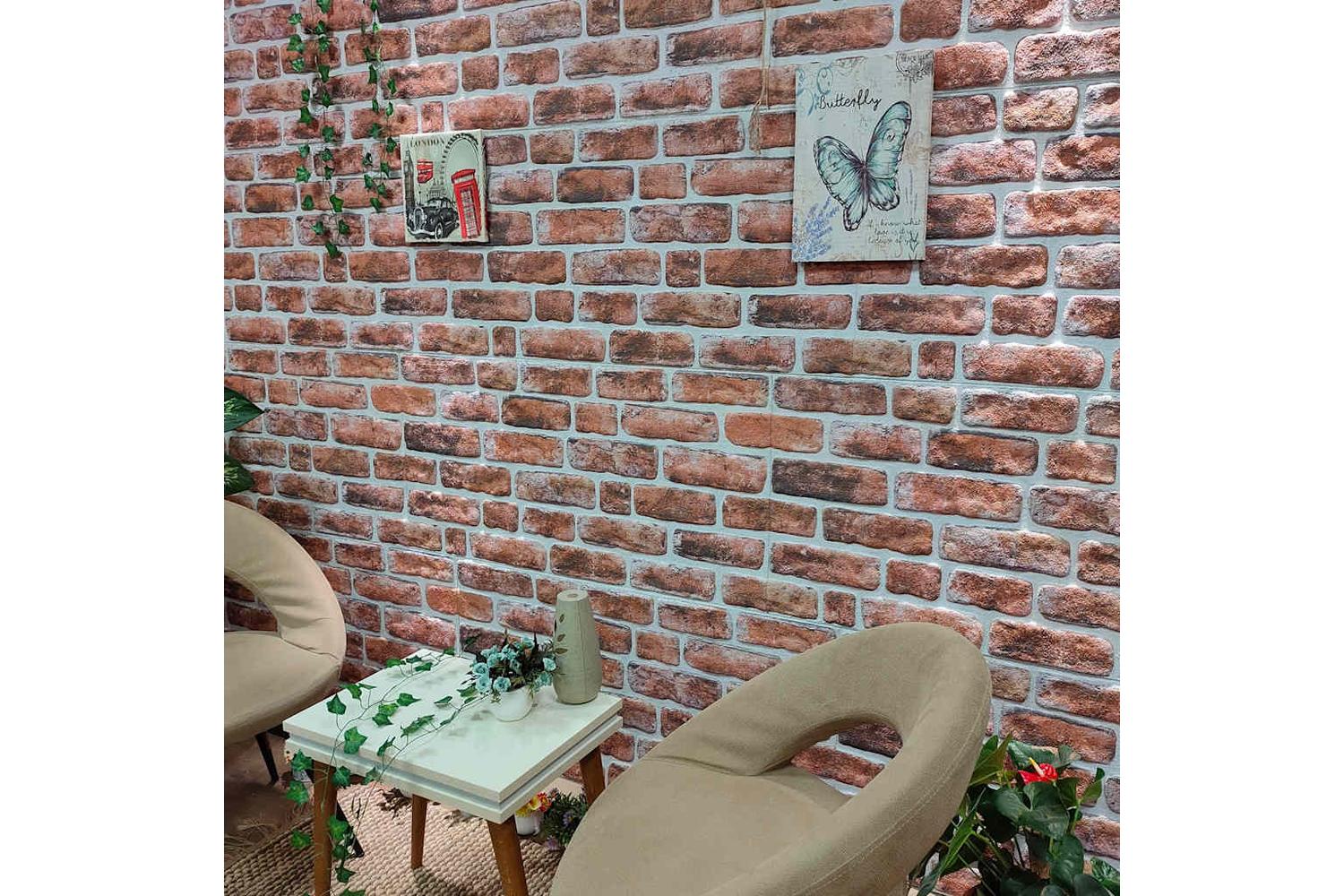 Vidaxl 149578 3d Wall Panels With Dark Brown Brick Design 10 Pcs Eps-6