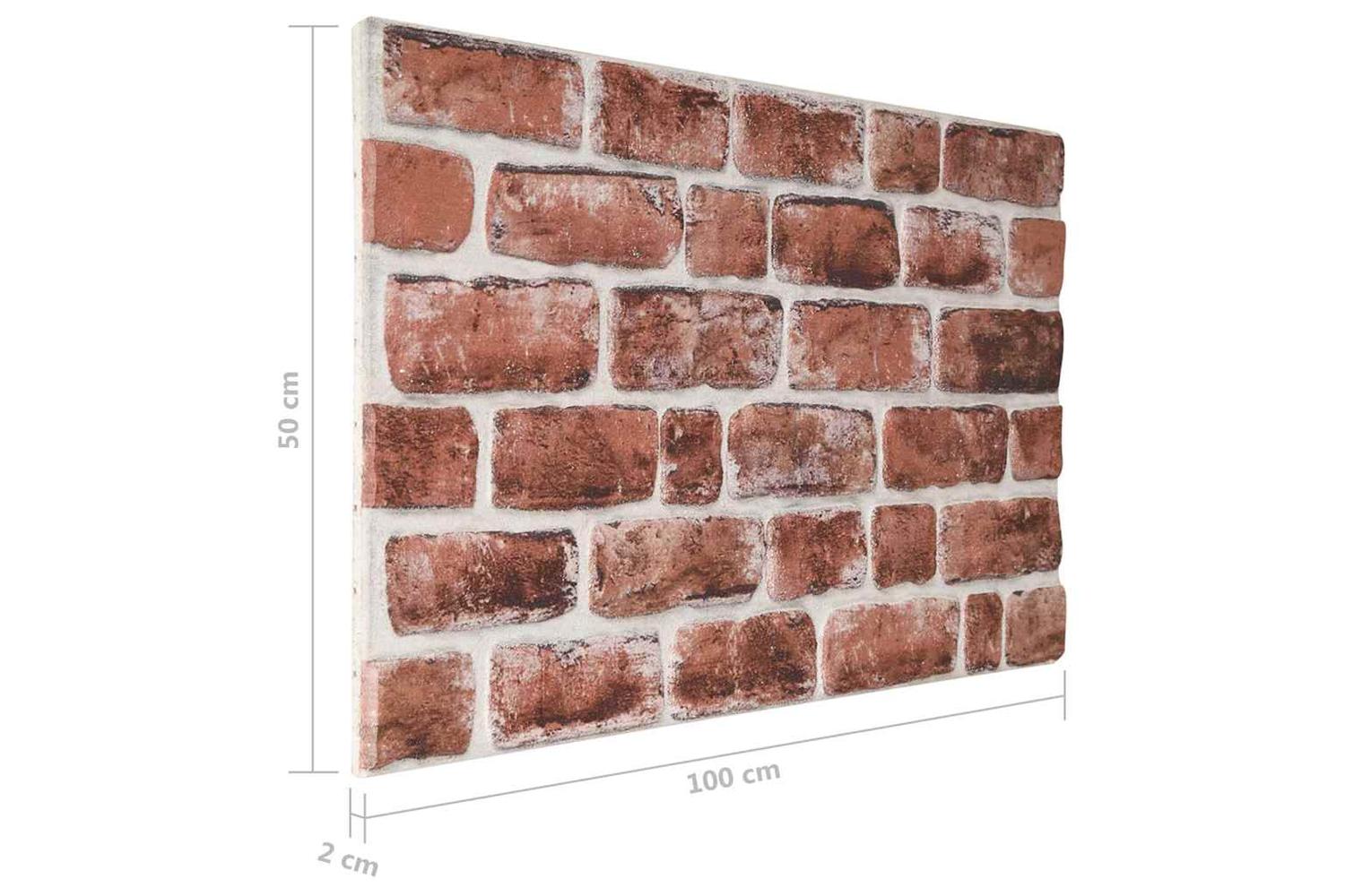 Vidaxl 149578 3d Wall Panels With Dark Brown Brick Design 10 Pcs Eps-9