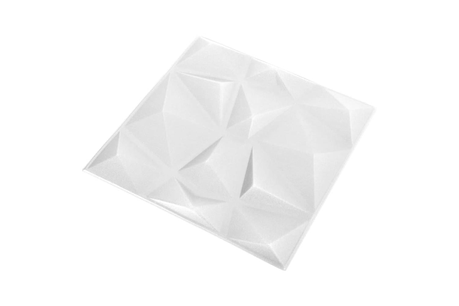 Vidaxl 3d Wall Panels 24 Pcs 50x50 Cm Diamond White 6 MÂ²-5