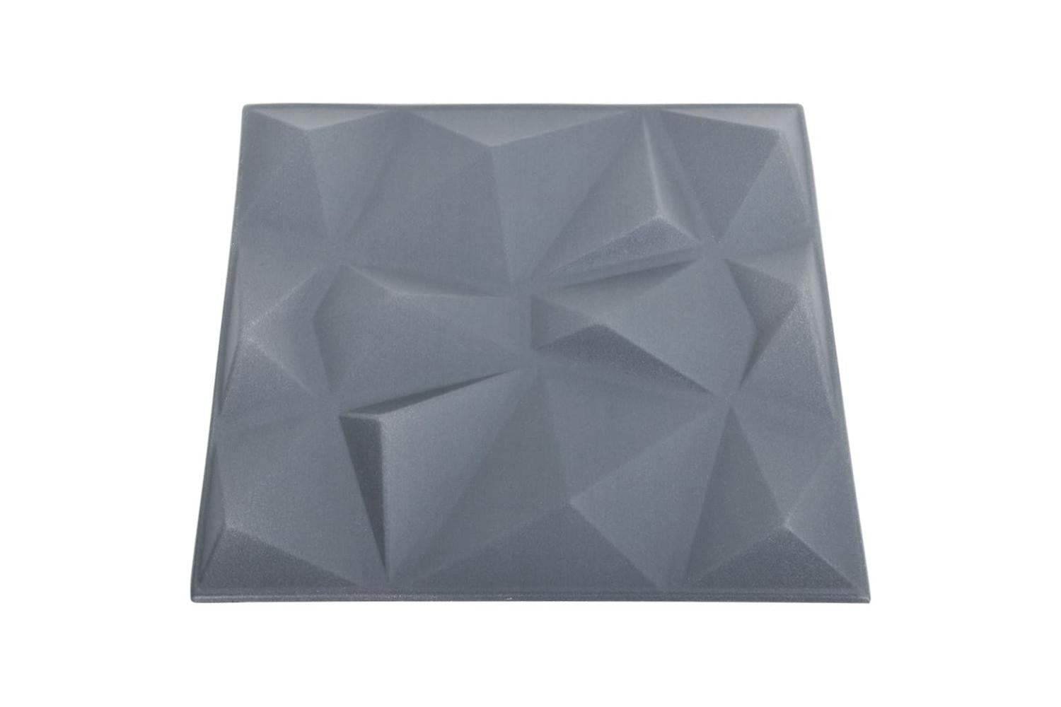 Vidaxl 3d Wall Panels 48 Pcs 50x50 Cm Diamond Grey 12 MÂ²-6