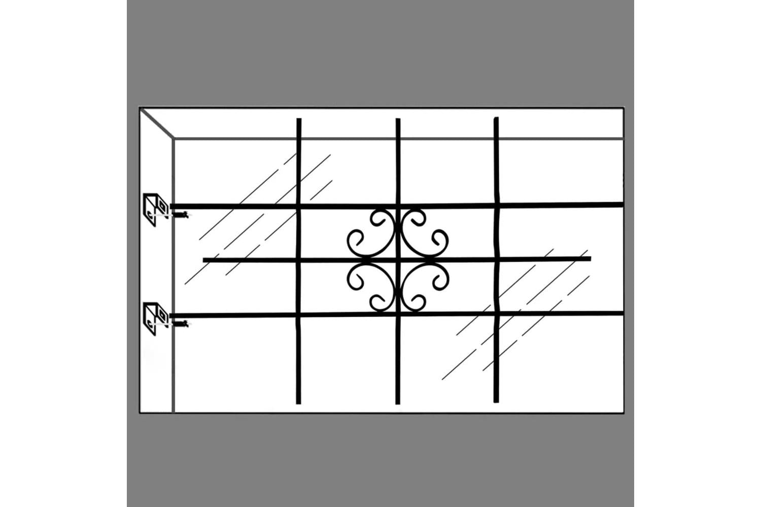 vidaXL 141205 Window Security Grilles 69 X 114cm-7