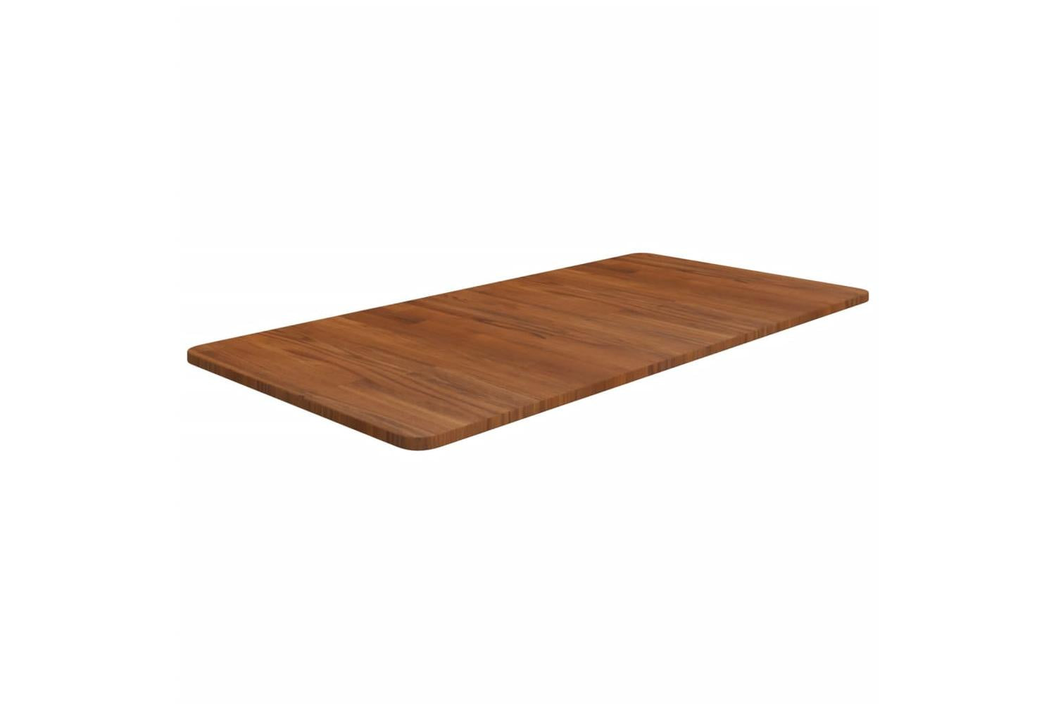 Vidaxl 343025 Bathroom Countertop Dark Brown 100x50x1.5cm Treated Solid Wood-2