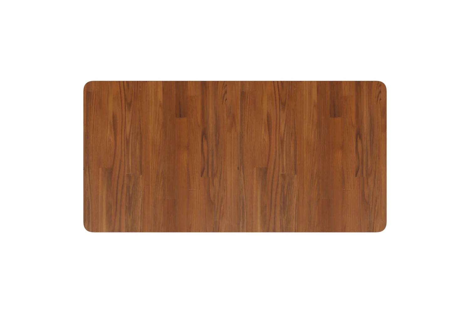 Vidaxl 343025 Bathroom Countertop Dark Brown 100x50x1.5cm Treated Solid Wood-3