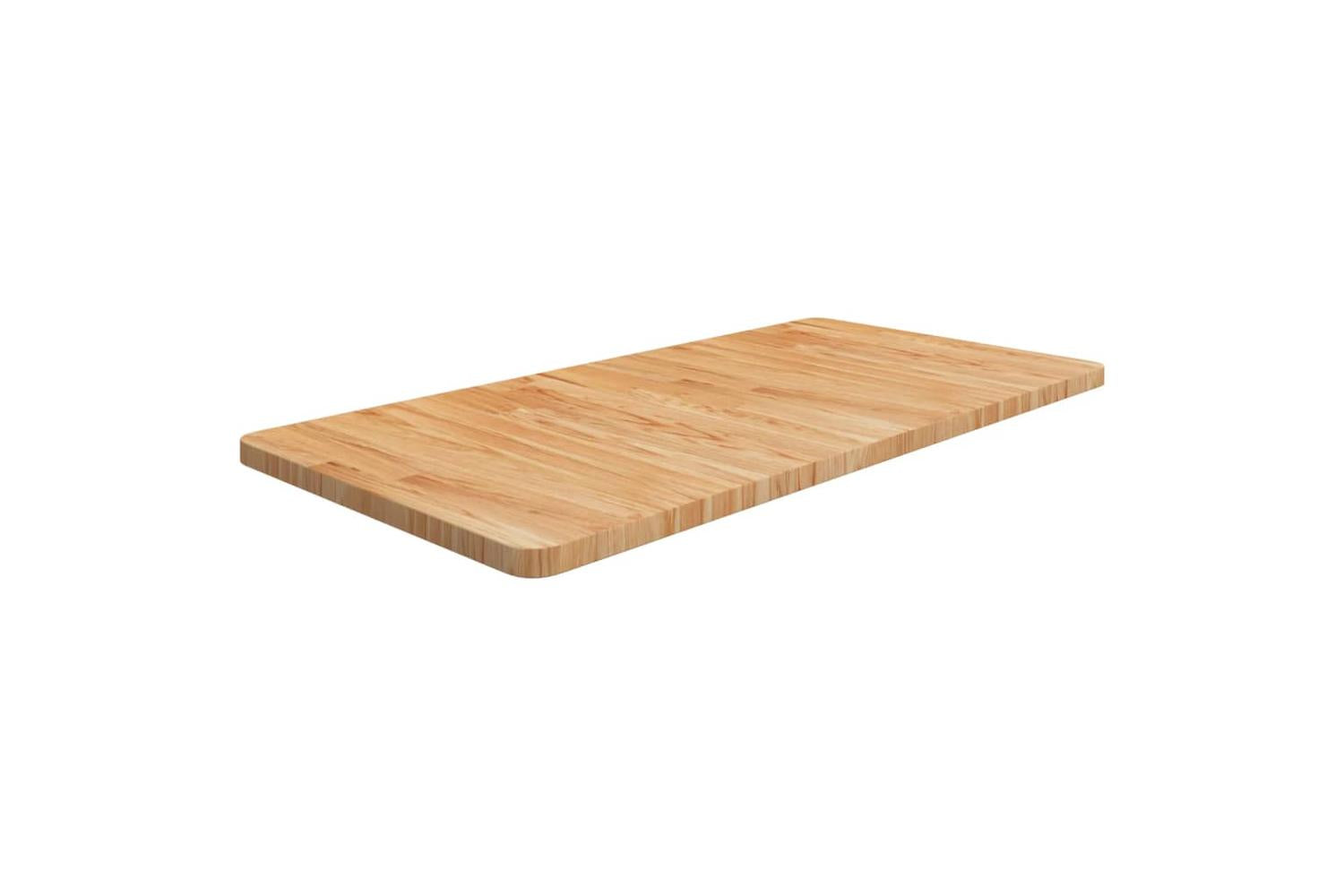 Vidaxl 343039 Bathroom Countertop Light Brown 100x50x2.5cm Treated Solid Wood