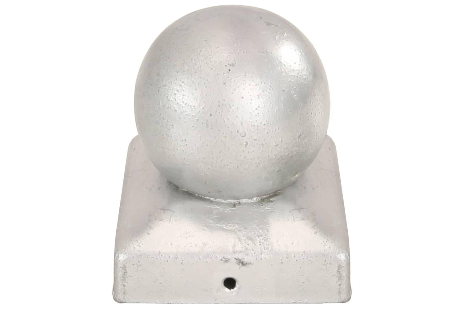 vidaXL 145497 Post Caps 6 Pcs Globe Final Galvanised Metal 71x71mm-5
