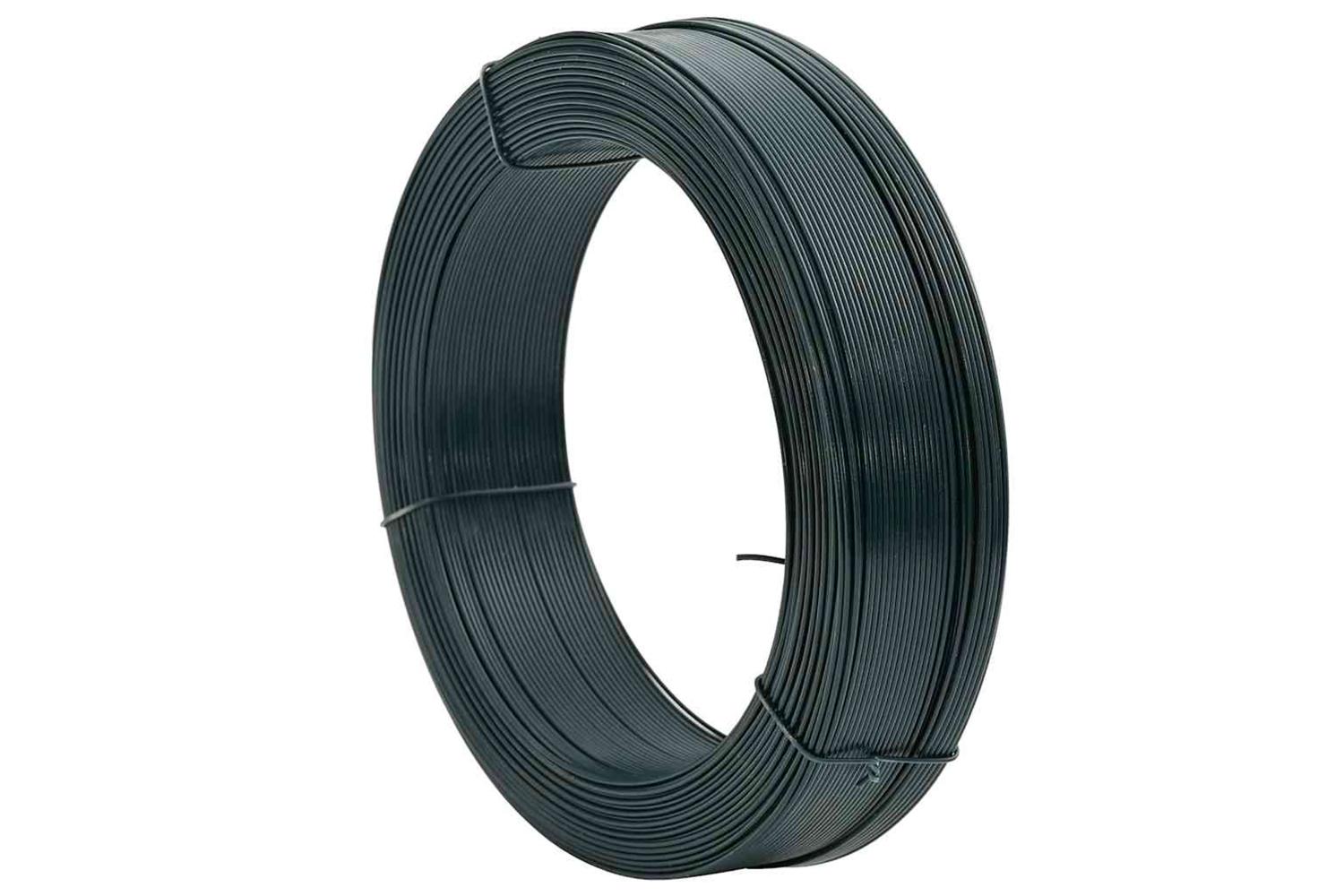 Vidaxl Fence Binding Wire 250 M 2.3/3.8 Mm Steel Blackish Green-2