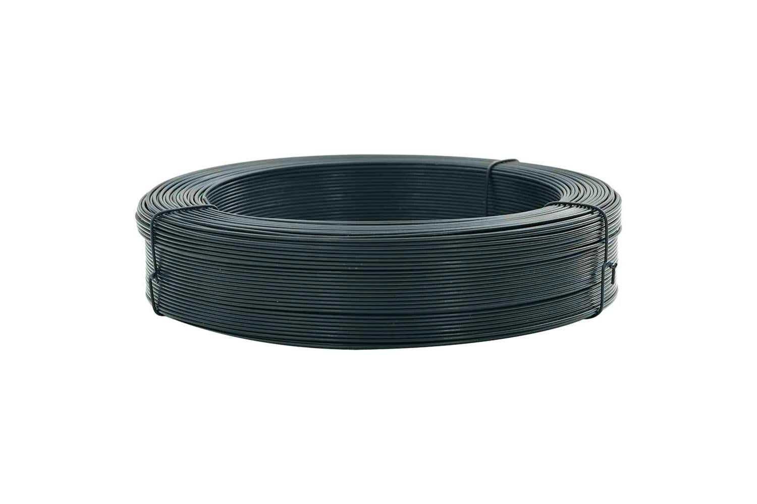Vidaxl Fence Binding Wire 250 M 2.3/3.8 Mm Steel Blackish Green-3