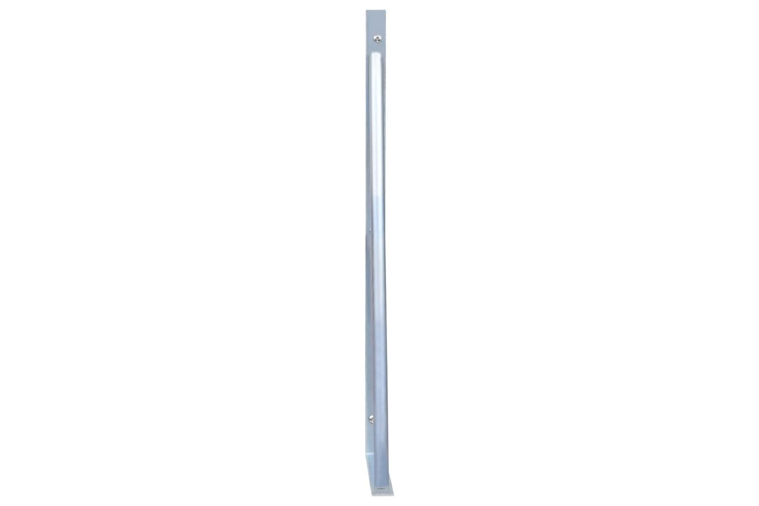 Vidaxl 148988 Support Brackets For Fence Post 2 Pcs Galvanised Steel-5
