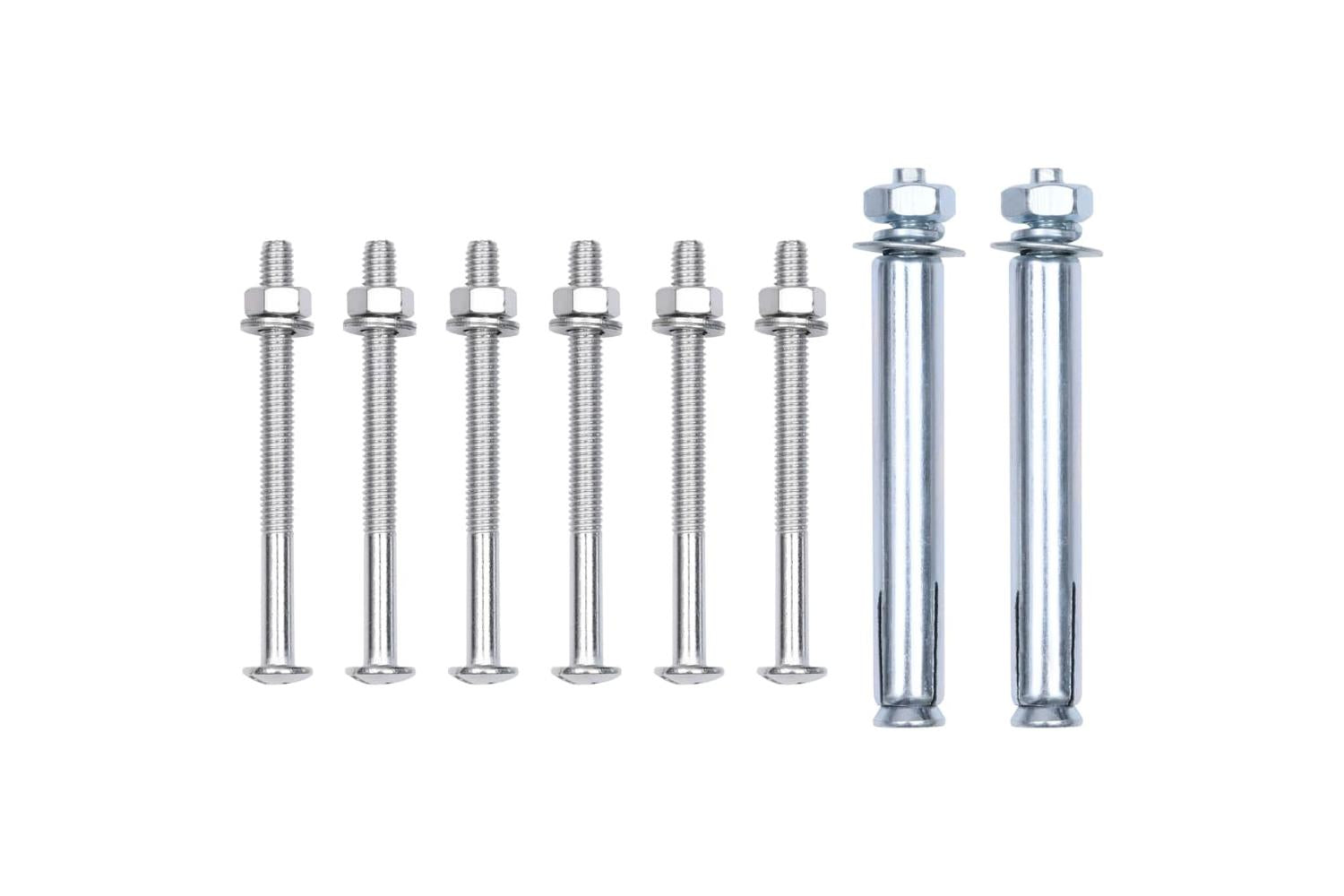 Vidaxl 148988 Support Brackets For Fence Post 2 Pcs Galvanised Steel-9