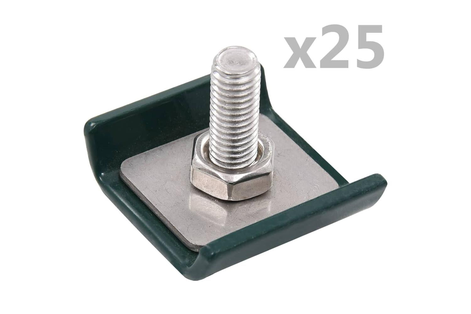Vidaxl 144499 Grid Mat Connector 25 Sets Green-2