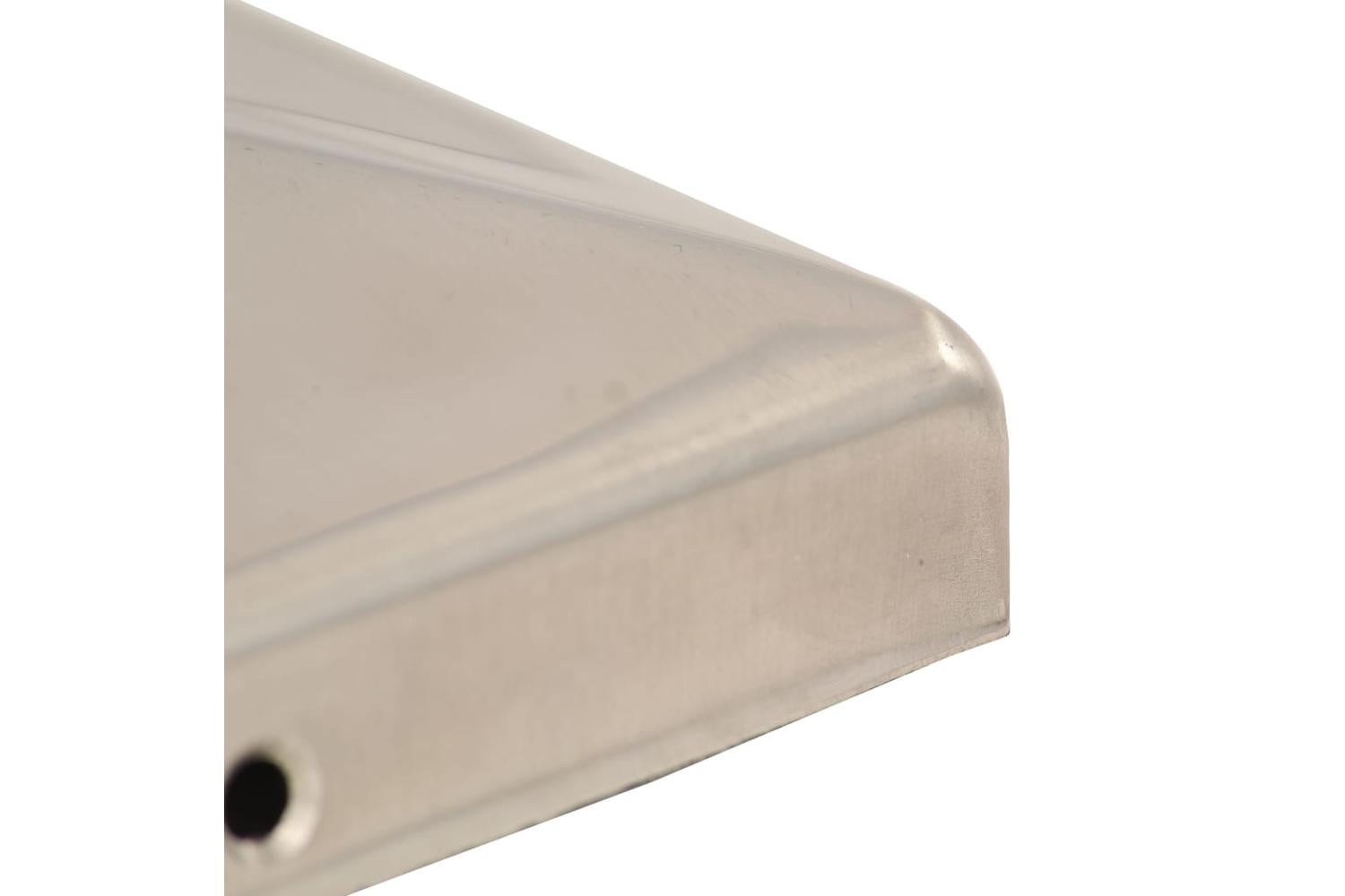 vidaXL 145486 Pyramid Fence Post Caps 6 Pcs Stainless Steel 81x81mm-9