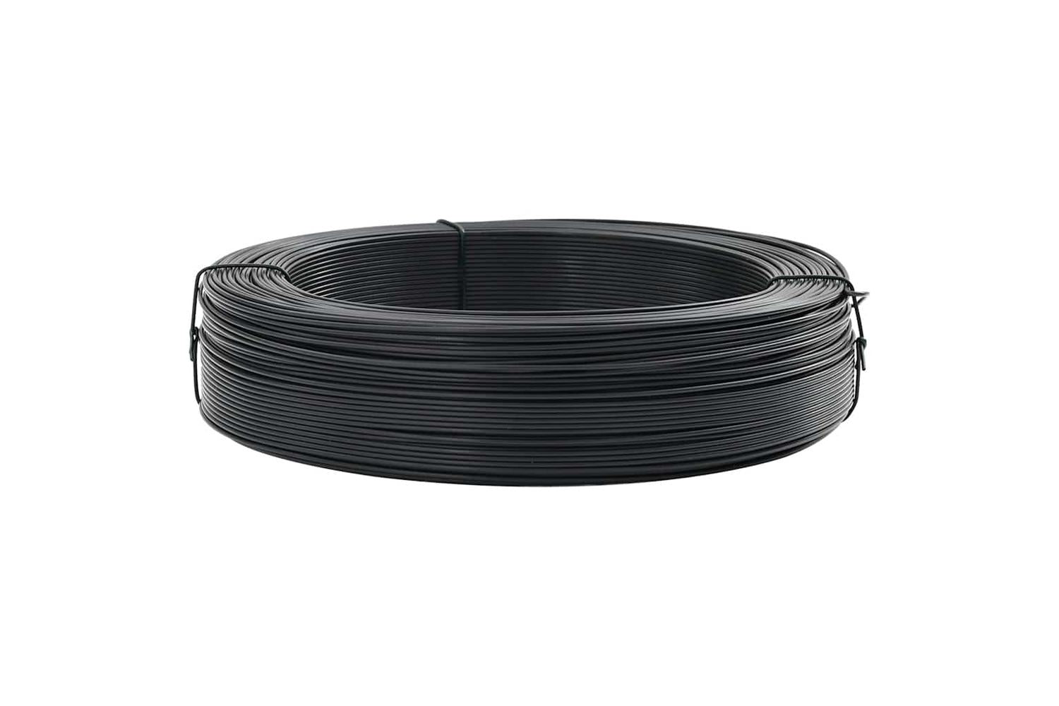vidaXL 144477 Fence Binding Wire 250 M 1.4/2mm Steel Anthracite-3