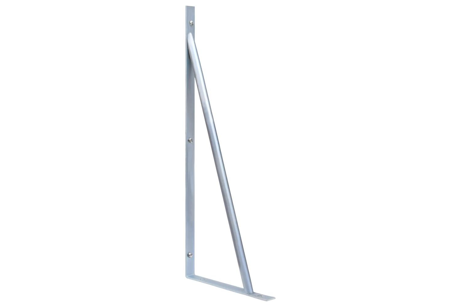 Vidaxl 148989 Support Brackets For Fence Post 3 Pcs Galvanised Steel-4